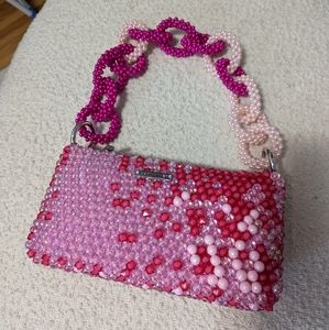 Designer GERMANIER upcycled beaded handbag